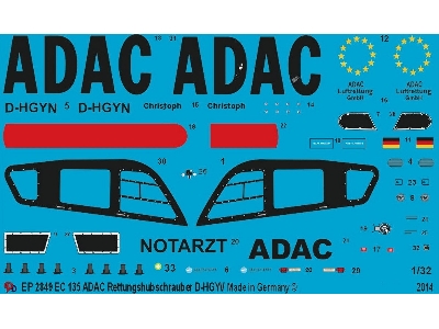 German Rescue Helicopter Of The Adac D-hgyv - zdjęcie 1