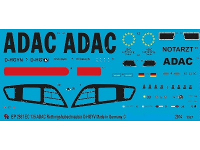 Ec 135 Adac Rescue Helicopter D-hgyv - zdjęcie 1