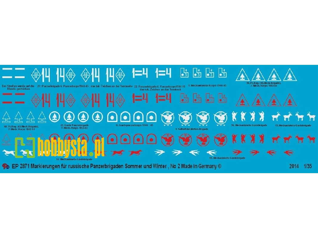 Markings For Russian Tank Brigades No. 2 - zdjęcie 1