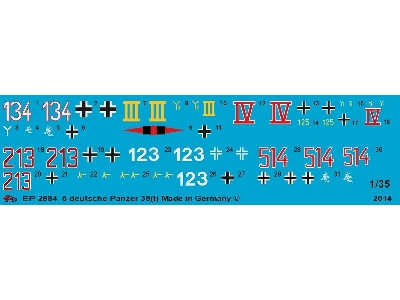 German Tank Markings For 38 (T) - zdjęcie 1