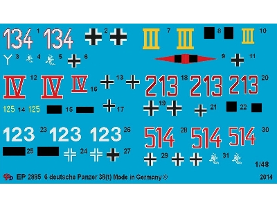 German Tank Markings For 38 (T) - zdjęcie 1