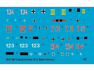 German Tank Markings For 38 (T) - zdjęcie 1