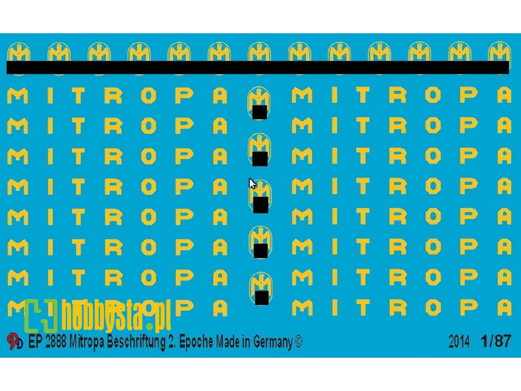Markings For German Reichsbahn Mitropa Dinner Wagon - zdjęcie 1
