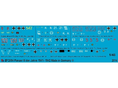 Markings For German Panzer Iii Tanks 1941-1942 - zdjęcie 1