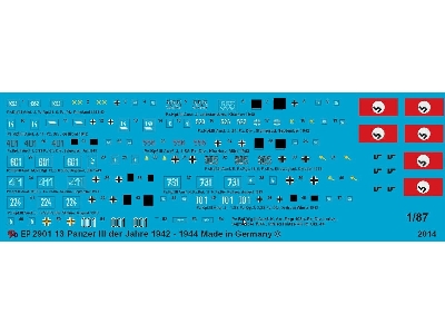 Markings For 13 Panzer Iii Of 1942-1944 - zdjęcie 1