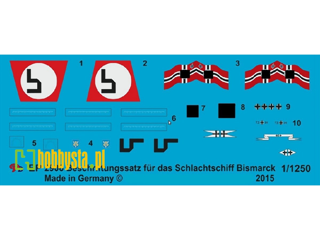 Markings For The German Battleship Bismarck - zdjęcie 1