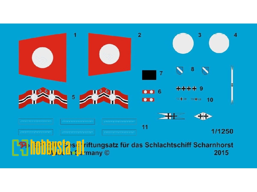 Markings For The German Battleship Scharnhorst - zdjęcie 1