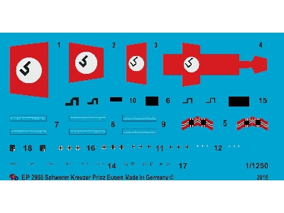 Markings For The Heavy Cruiser Prinz Eugen - zdjęcie 1