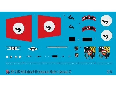 Battleship Gneisenau Markings - zdjęcie 1