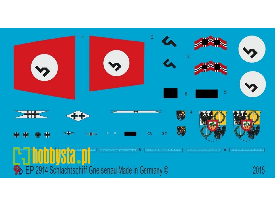 Battleship Gneisenau Markings - zdjęcie 1