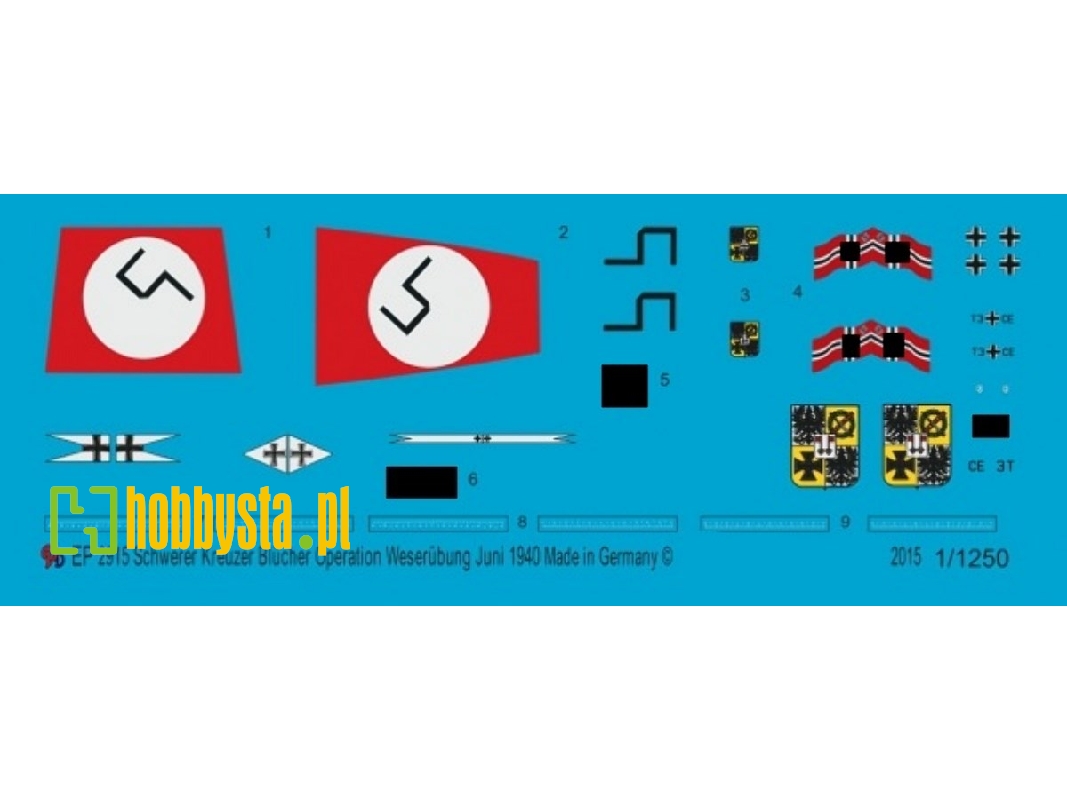 Markings For The Heavy Cruiser Blücher - zdjęcie 1
