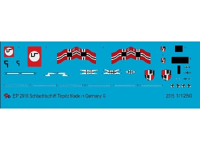 Markings For The Battleship Tirpitz - zdjęcie 1