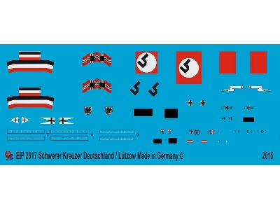 Markings For The Cruiser Lützow-deutschland - zdjęcie 1