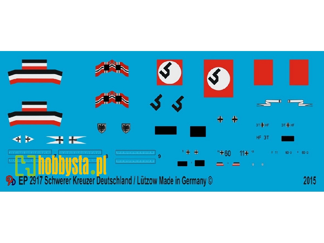 Markings For The Cruiser Lützow-deutschland - zdjęcie 1