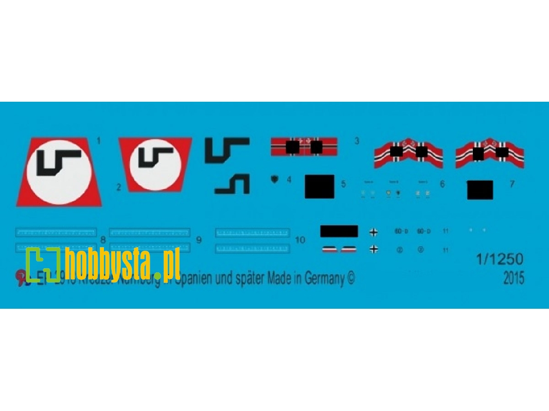 Markings For The Cruiser Nürnberg - zdjęcie 1