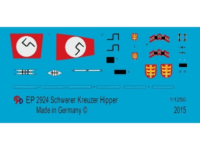 Markings For The Heavy Cruiser Hipper - zdjęcie 1