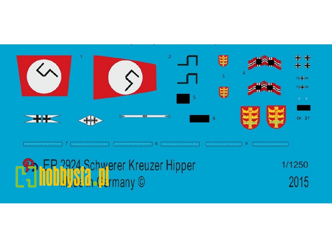 Markings For The Heavy Cruiser Hipper - zdjęcie 1