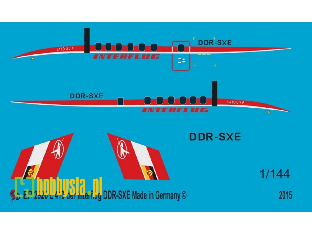 Markings For L-410 Interflug - zdjęcie 1