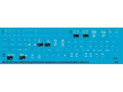 Markings For Omms 32 Reichsbahn - Military Government And Bundesbahn - zdjęcie 1