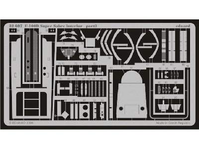  F-100D interior  S. A. 1/32 - Trumpeter - blaszki - zdjęcie 4