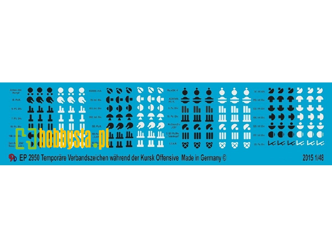 Markings For German Units During The Offensive At Kursk - zdjęcie 1