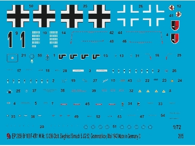 Bf 109 F-4/R1 Oblt. Siegfried Simsch, 5. Jg 52, Grammatikov, May 1942 - zdjęcie 1