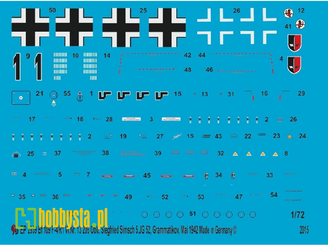 Bf 109 F-4/R1 Oblt. Siegfried Simsch, 5. Jg 52, Grammatikov, May 1942 - zdjęcie 1