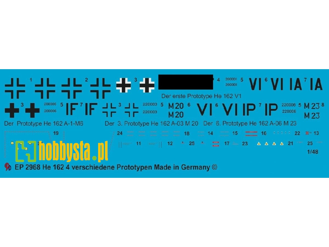 4 Different Prototype Of The He 162 - zdjęcie 1