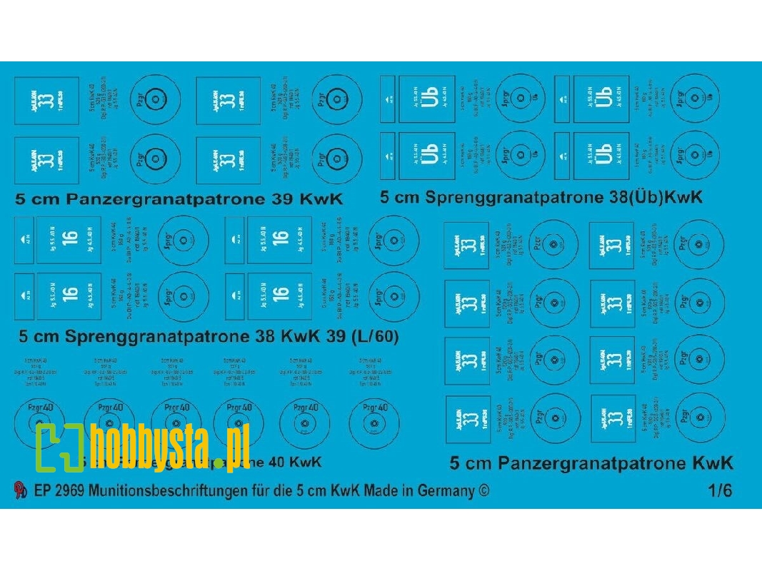 Ammo Markings For The German 5 Cm Kwk - zdjęcie 1