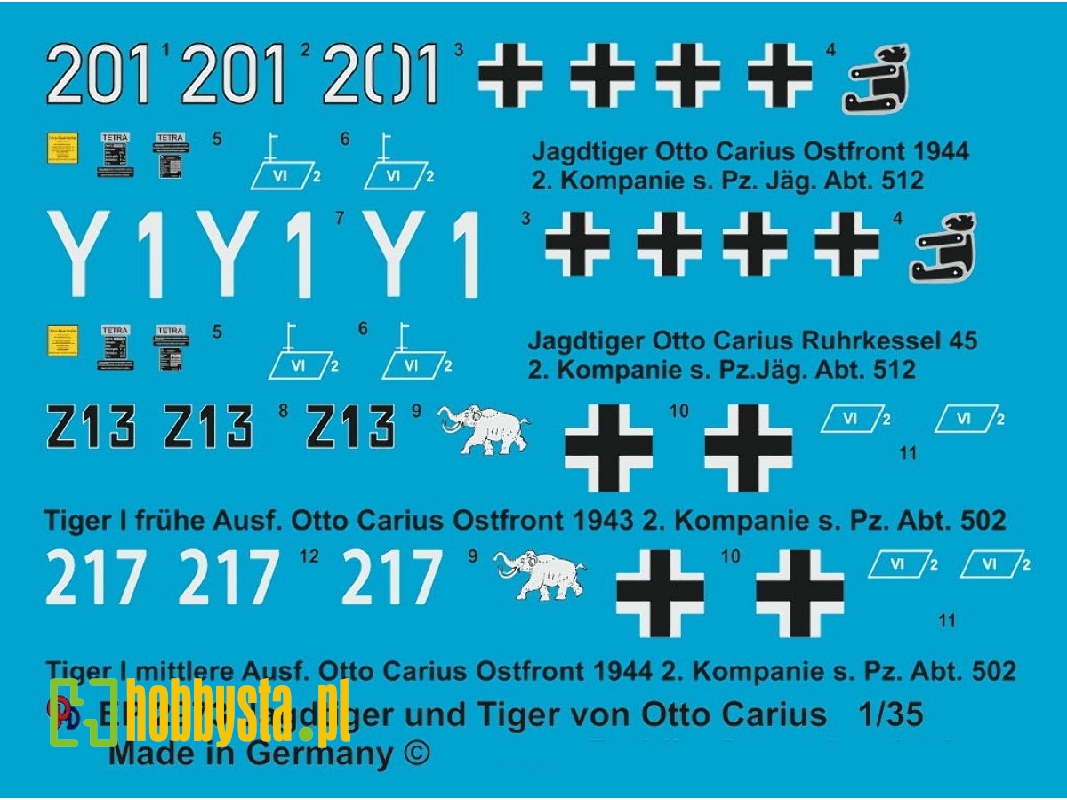Jagdtiger And Tiger I Of Otto Carius - zdjęcie 1