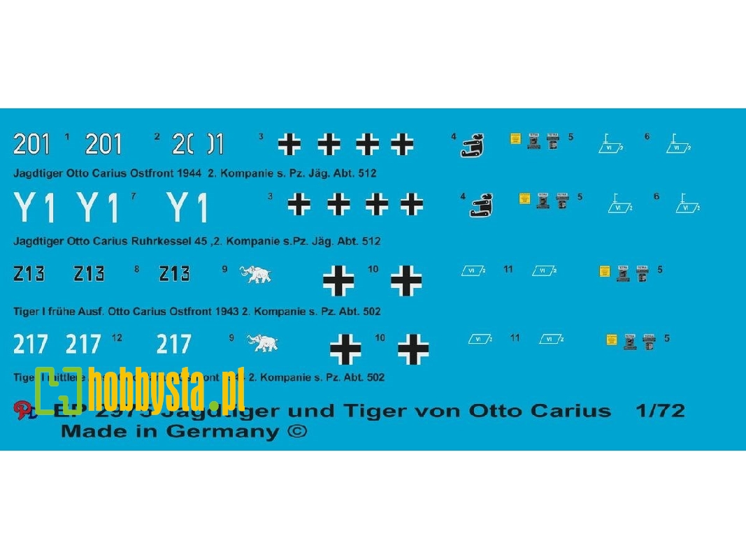 Jagdtiger And Tiger I Of Otto Carius - zdjęcie 1