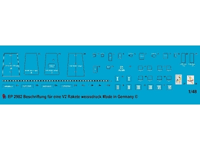 Markings For V2 Rocket In White - zdjęcie 1