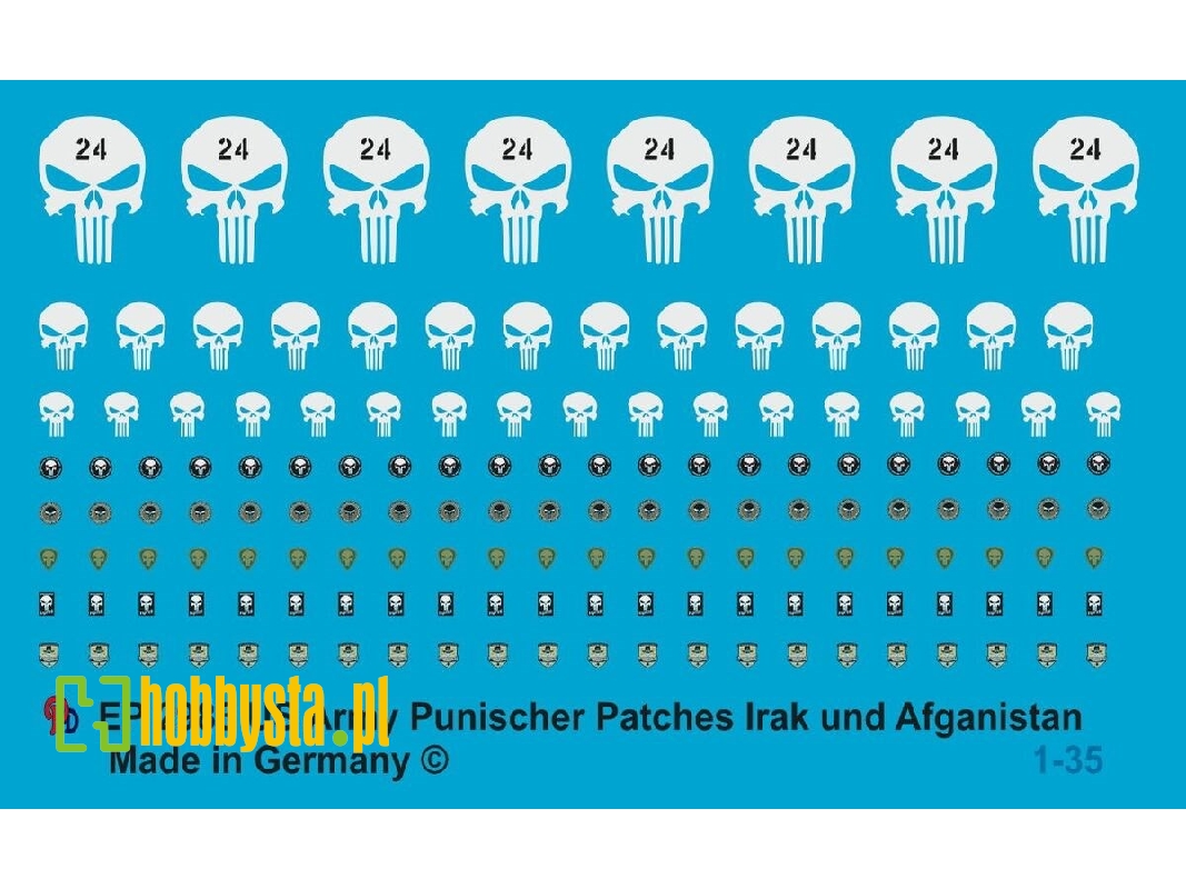 Punisher Patches Us Army Iraq - Afghanistan - zdjęcie 1
