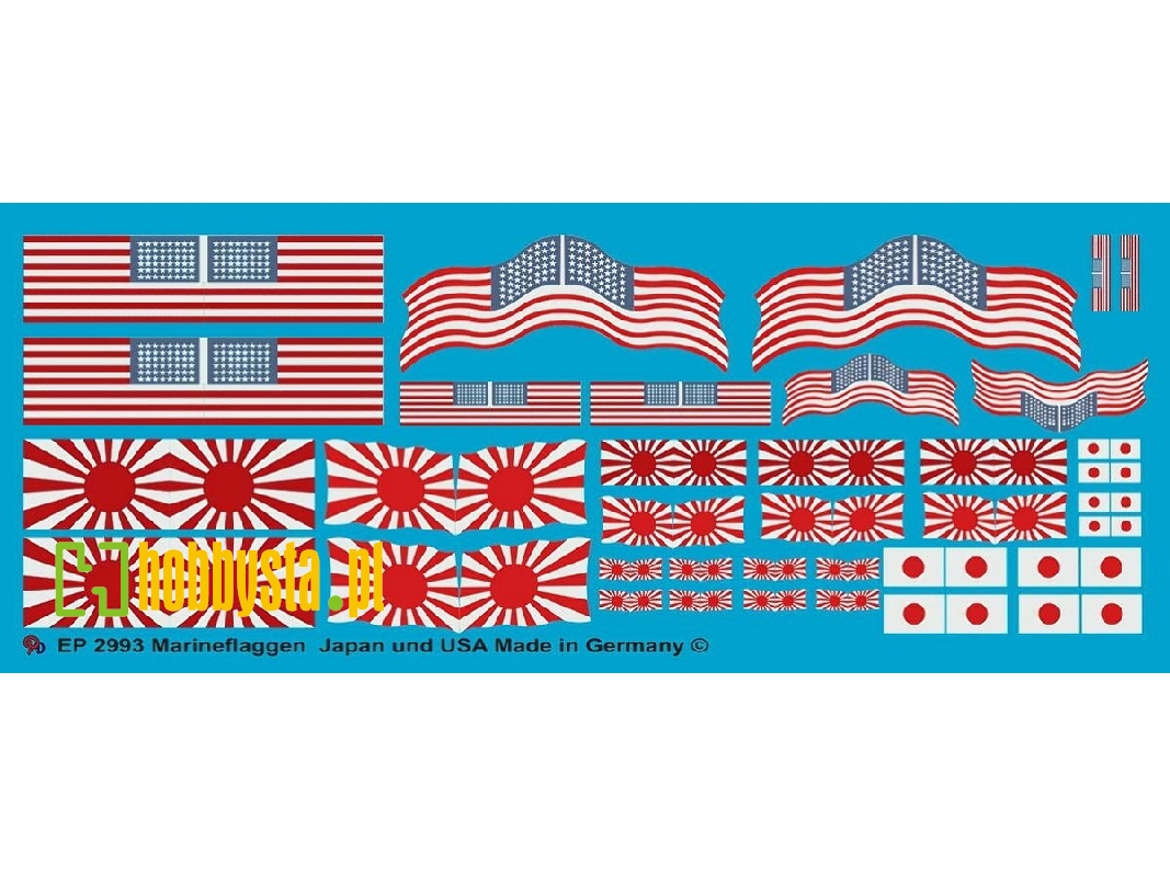 Navy Ensigns Of The Us Navy And The Japanese Imperial Navy - zdjęcie 1