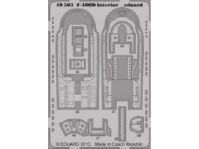  F-100D interior S. A. 1/48 - Trumpeter - blaszki - zdjęcie 1