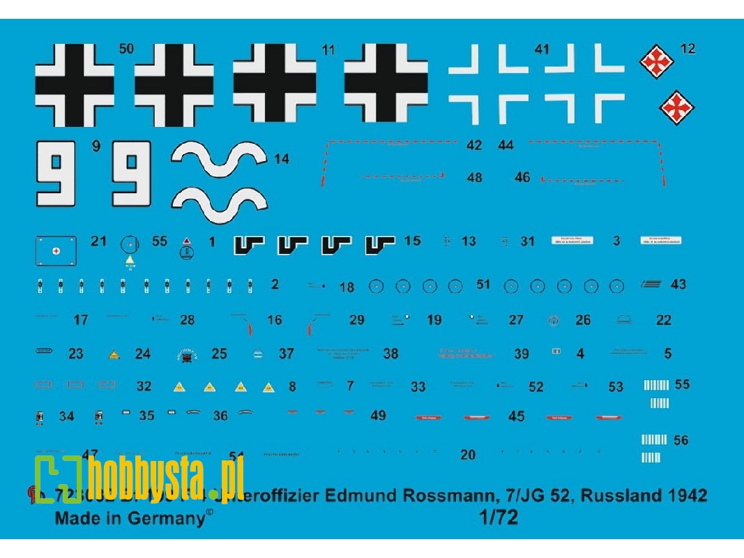 Bf 109 F-4 Unteroffizier Edmund Rossmann, 7/Jg 52, Russia 1942 - zdjęcie 1