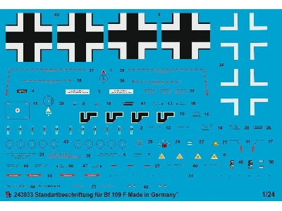 Standard Markings For Bf 109 F-4 - zdjęcie 1