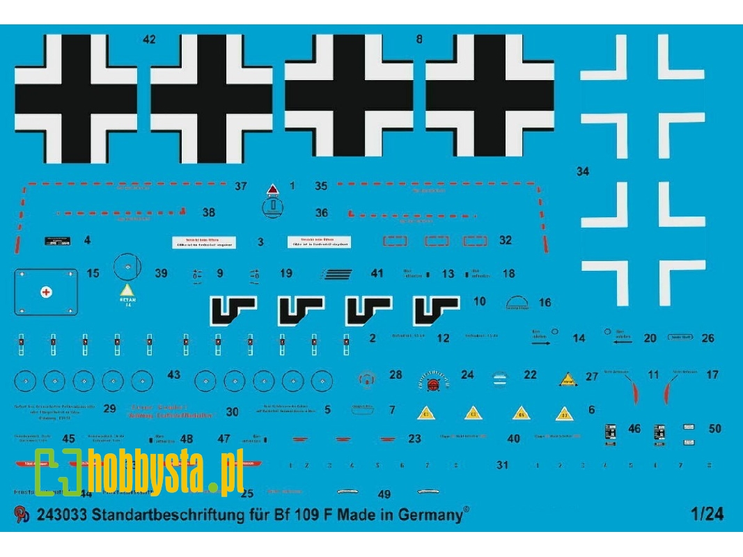 Standard Markings For Bf 109 F-4 - zdjęcie 1