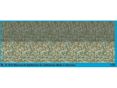 German Army Splittertarn For Army Tents And Raincoat, 2 Different Colours - zdjęcie 1