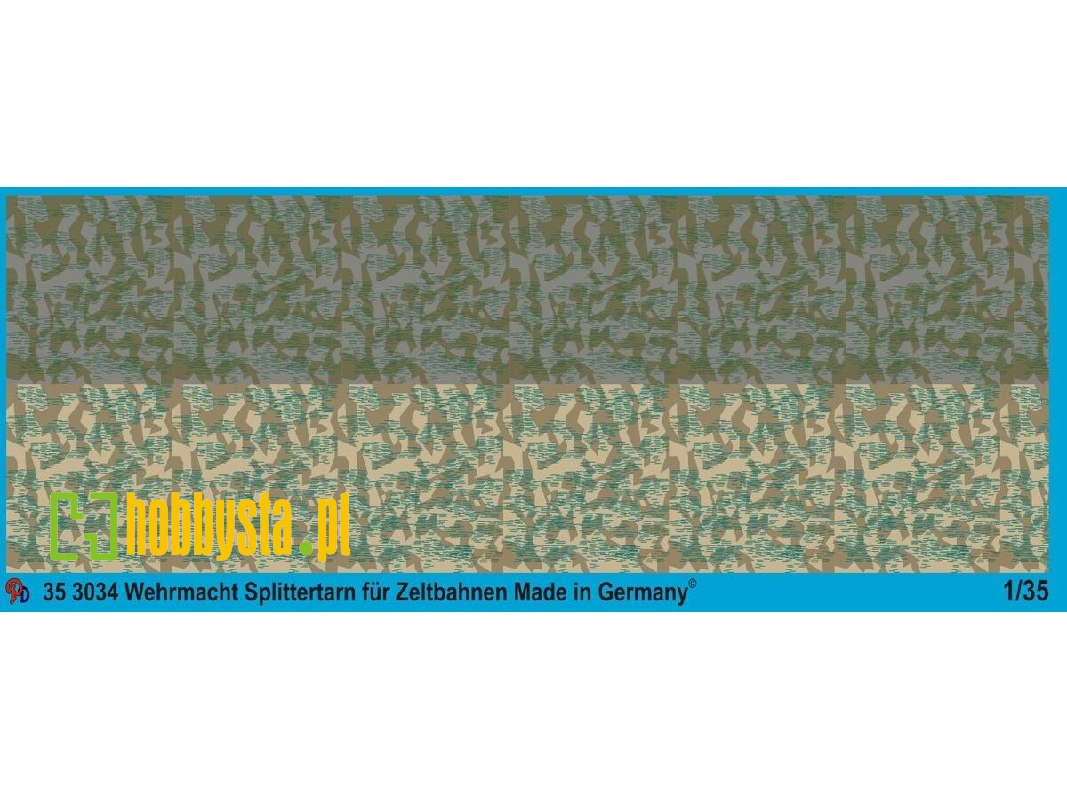German Army Splittertarn For Army Tents And Raincoat, 2 Different Colours - zdjęcie 1