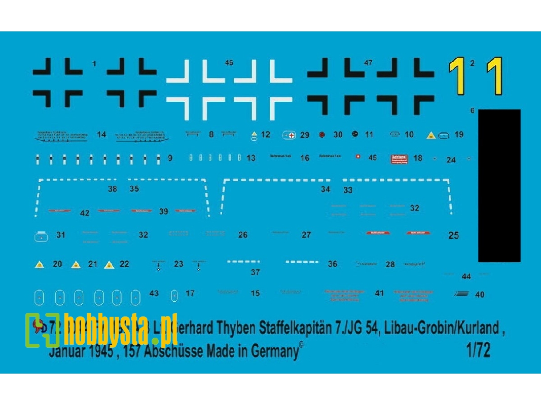 Fw 190 A-8 Lt. Gerhard Thyben, Staffelkapitän 7./Jg 54 - Libau/Courland 1945 157 Kills - zdjęcie 1