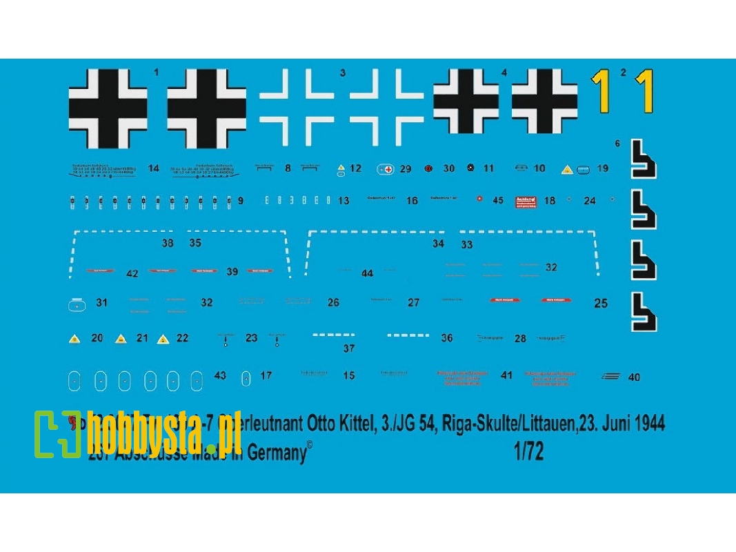 Fw 190 A-7 Oberleutnant Otto Knittel, 3/Jg 54 Riga, June 1944, 267 Kills - zdjęcie 1