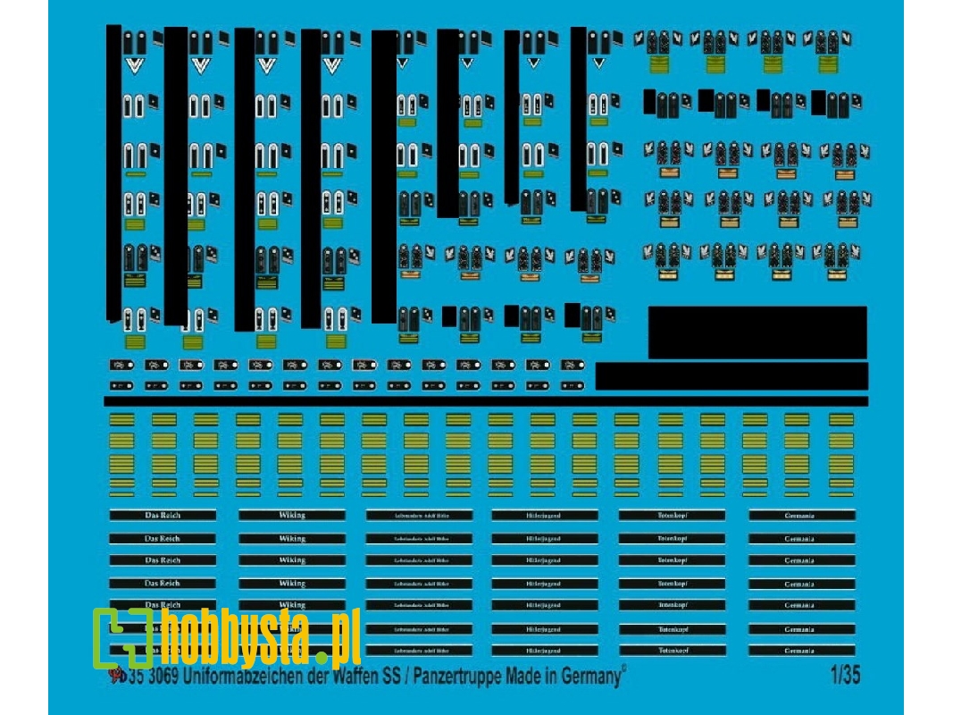 Uniform Insignia For Waffen Ss Tank Troops - zdjęcie 1