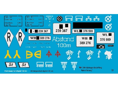 Markings For The KĂĽbelwagen Old Esci Or Revell Model - zdjÄ™cie 1