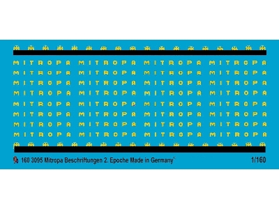 Mitropa German Reichsbahn Saloon Markings - zdjęcie 1