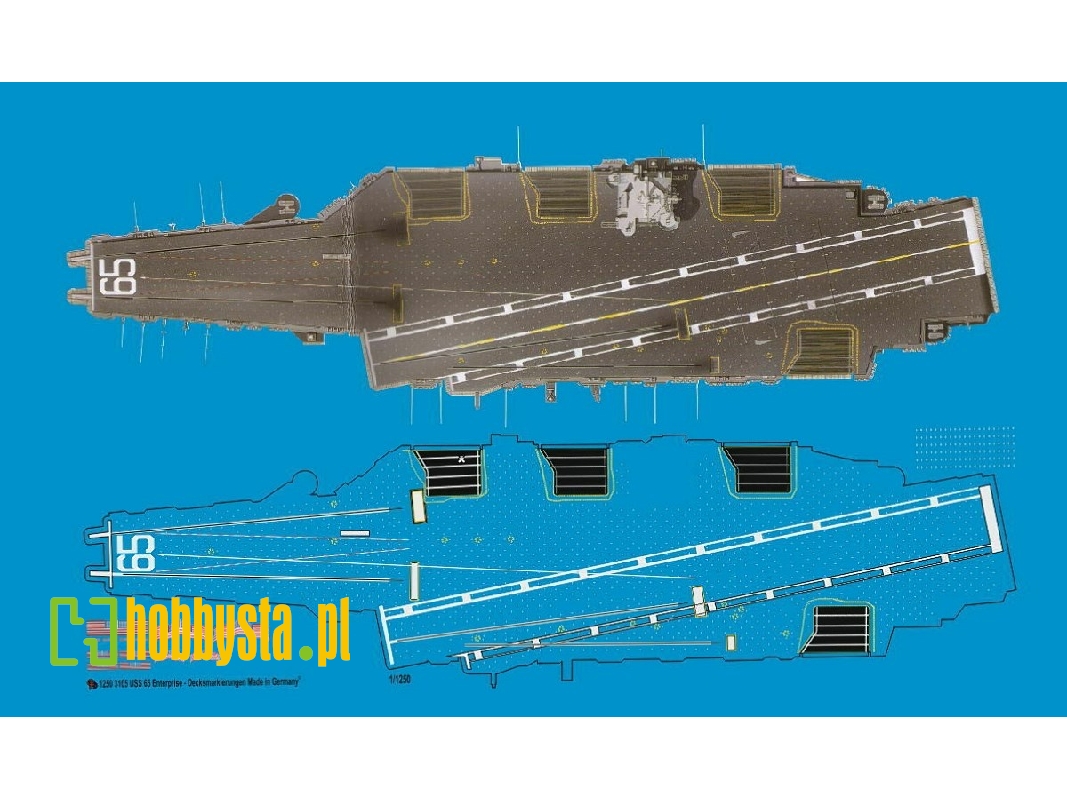 Deck Markings For Uss 65 Enterprise - zdjęcie 1