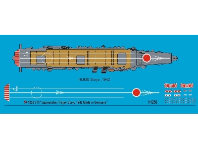 Japanese Carrier Soryu 1942 Deck Markings - zdjęcie 1
