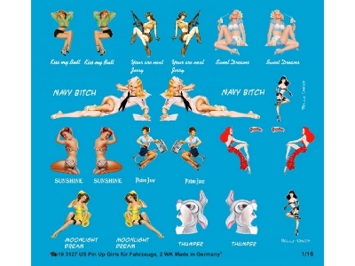 Pin Up Girls For Us Vehicles And Tanks Ii World War - zdjęcie 1