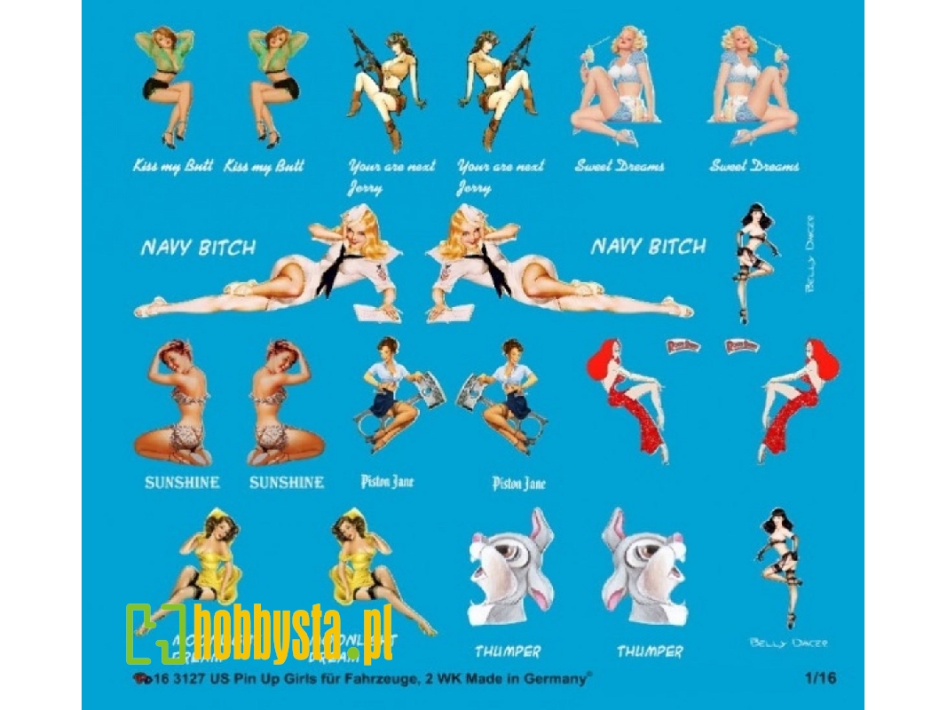 Pin Up Girls For Us Vehicles And Tanks Ii World War - zdjęcie 1