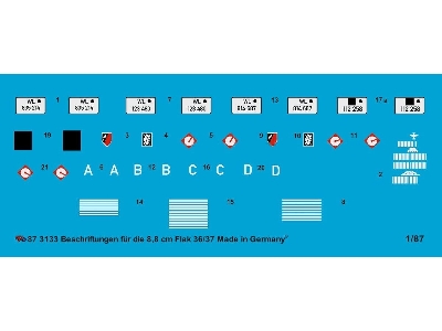 Markings For The German 8,8 Cm Flak Gun 36 - zdjęcie 1